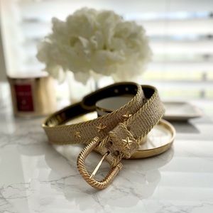 Elite Gold Star Studded Belt ⭐️